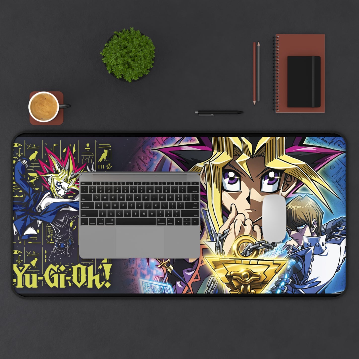 Yu-Gi-Oh! Collage Desk Mat | Gaming Mouse Pad with Yami Yugi, Yusei & Friends