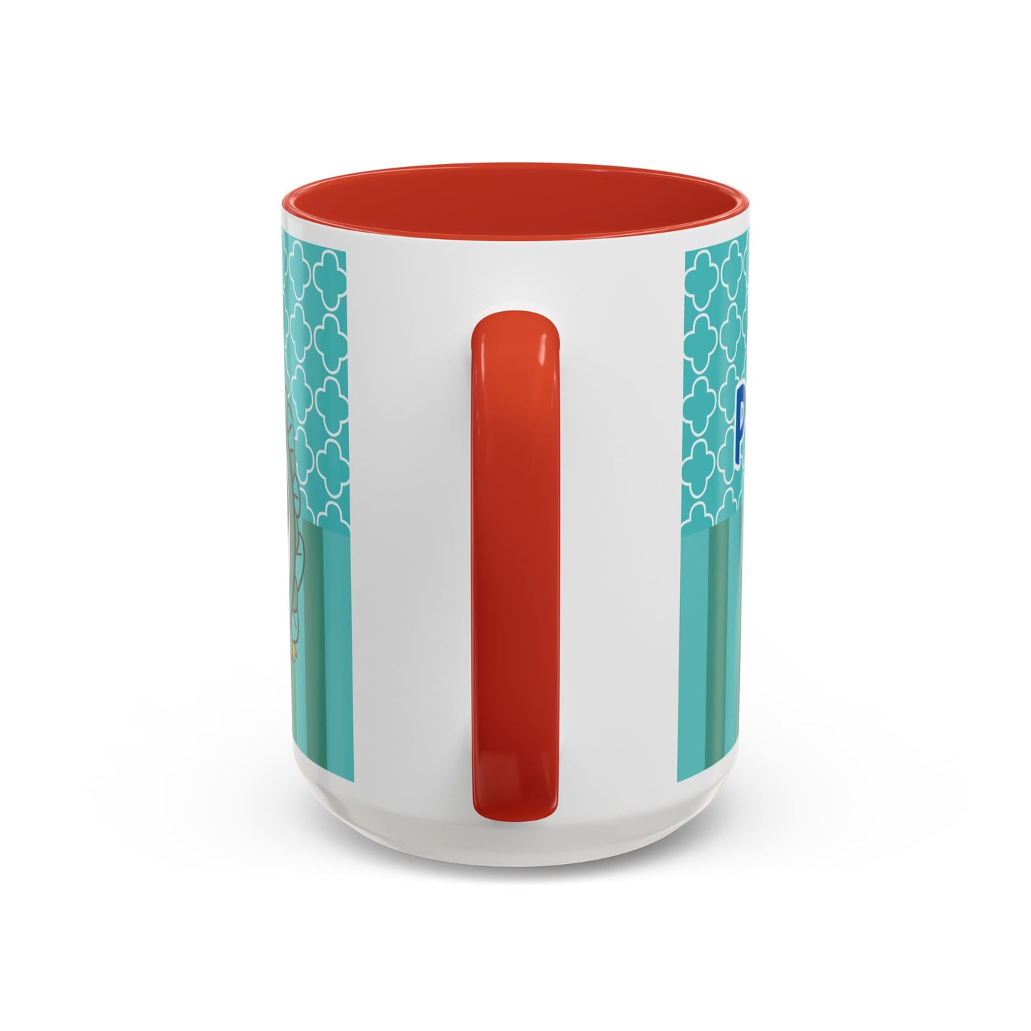 Princess Girl Cartoon Teal Accent Coffee Mug | 11oz 15oz