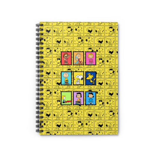 Peanuts Characters Spiral Notebook | Charlie Brown Snoopy Woodstock