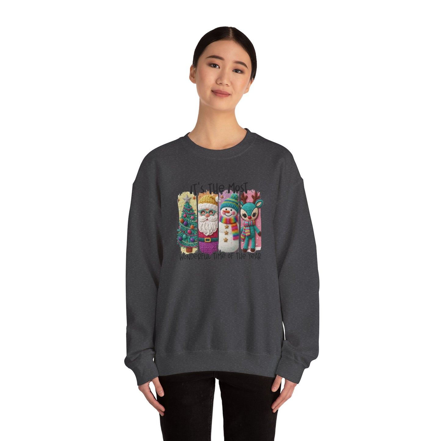 Whimsical Christmas Characters Tee | Santa Snowman Reindeer Holiday Shirt