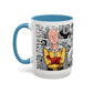 Anime Fist Coffee Mug  Dynamic Manga Collage Accent Mug (11/15 oz)