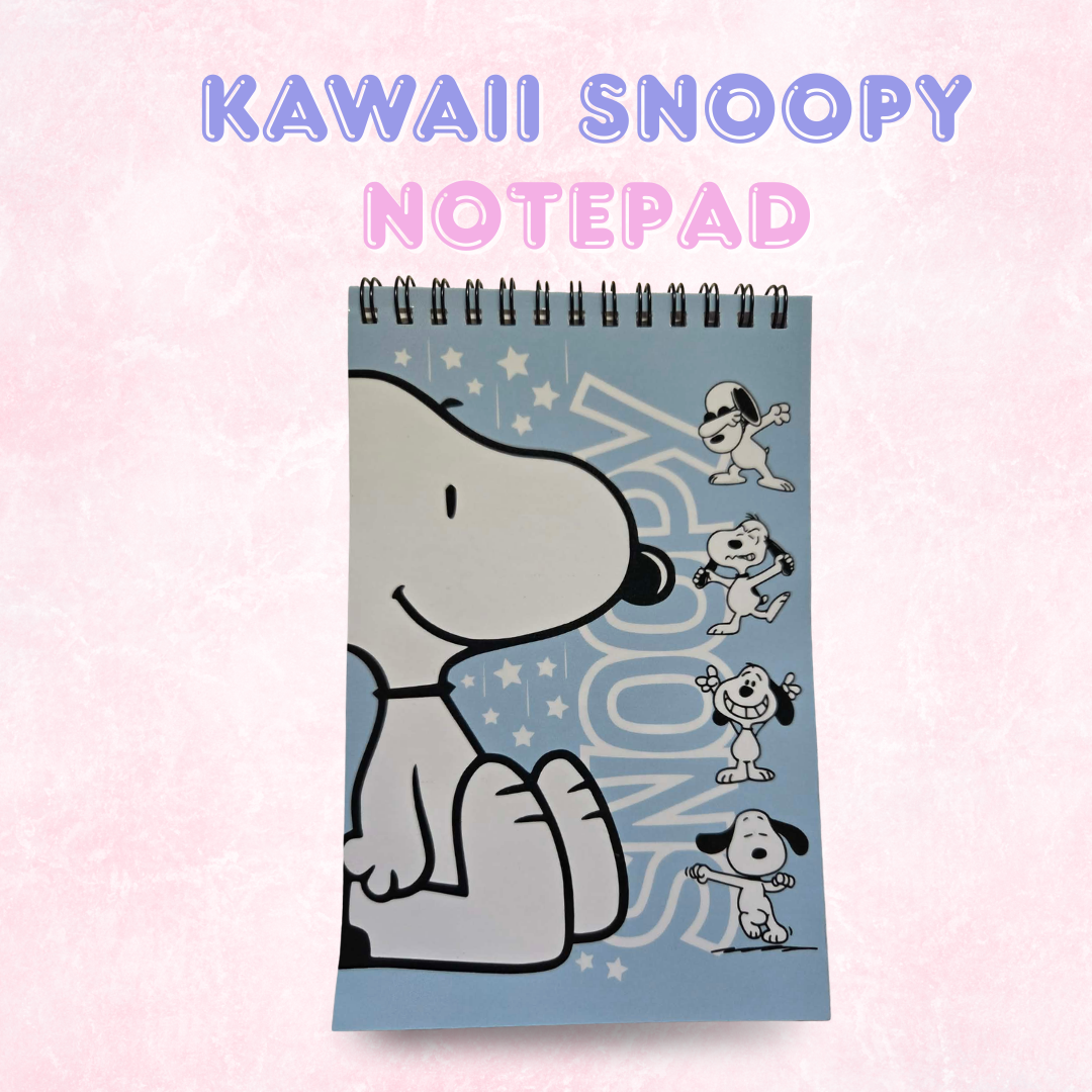 Kawaii Snoopy Spiral Notepad