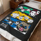 Demon Slayer Chibi Character Velveteen Plush Blanket