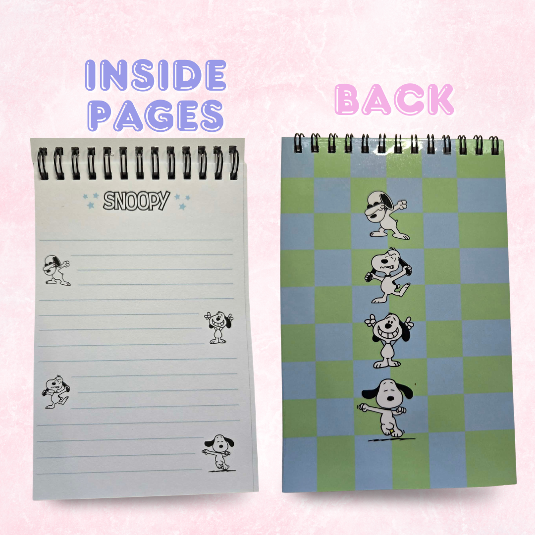 Kawaii Snoopy Spiral Notepad