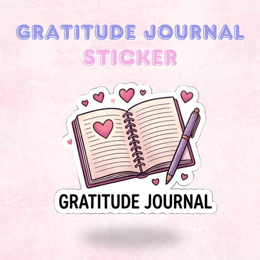 Gratitude Journal | Laminated Sticker/Decal