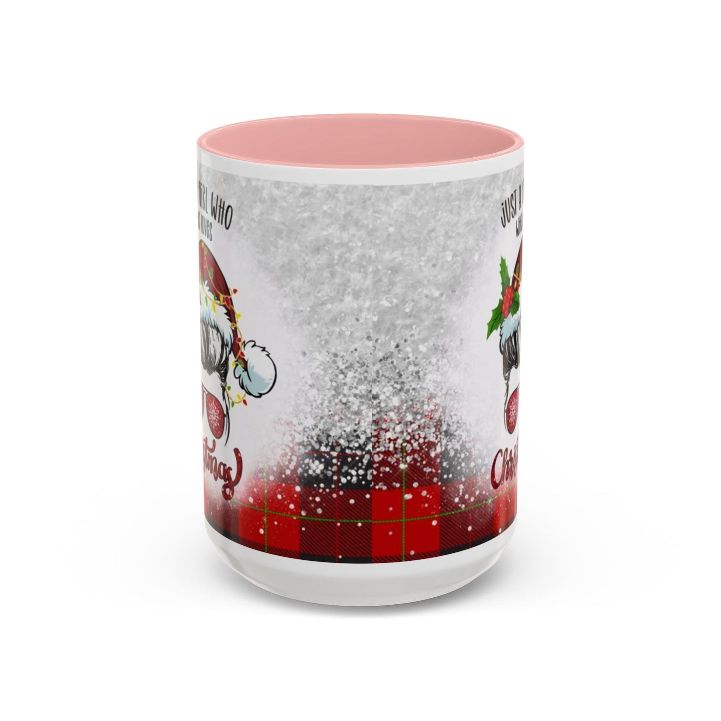Just a Girl Who Loves Christmas Skull Mug | Accent Coffee Mug 11oz/15oz