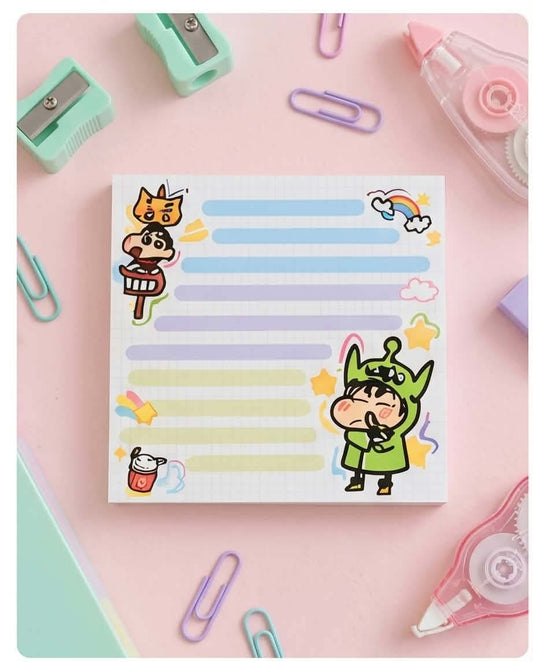 Kawaii Memo Pad — Cute Cartoon Character Memo Pad for School, Office & Everyday Notes