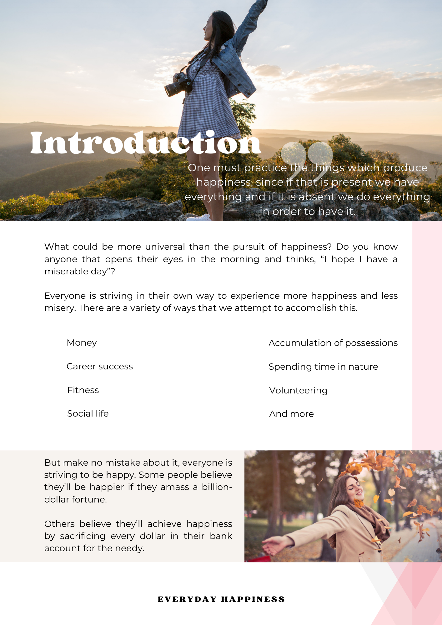 Everyday Happiness eBook Workbook | Digital Download