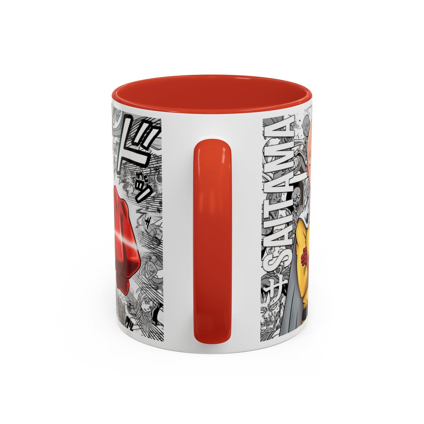 Anime Fist Coffee Mug  Dynamic Manga Collage Accent Mug (11/15 oz)