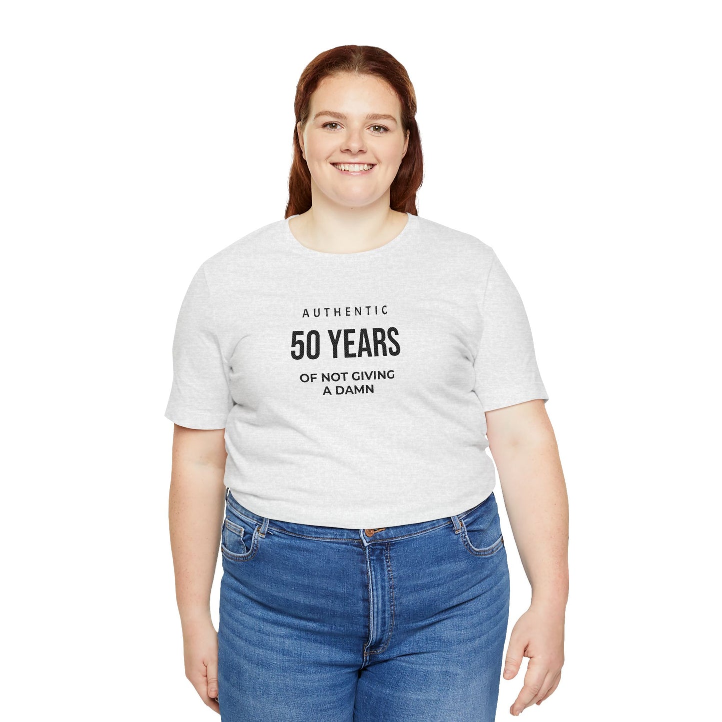 Customized Authentic 50 Years Of Not Giving A Damn T-Shirt | 50th Birthday Tee