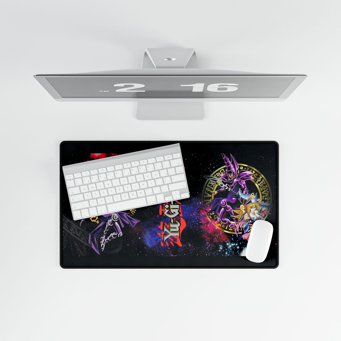 Yu-Gi-Oh! Dark Magician Sleek Gaming Desk Mat | Large Mouse Pad for PC, Desk Protection & Anime Fans