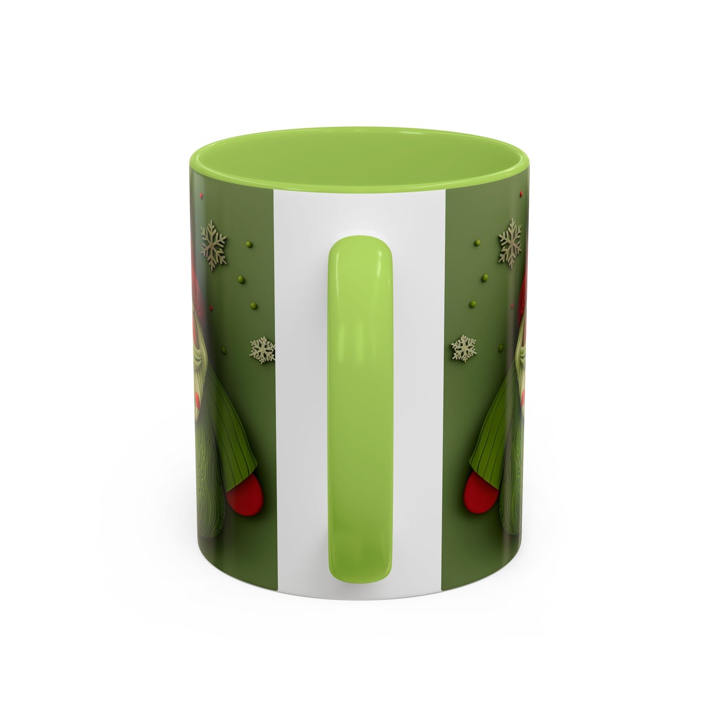 Green Knit Santa Mug | Accent Coffee Mug