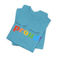 loud and proud! rainbow text Tee | LGBTQ pride T-shirt