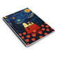 Starry Night Snoopy Scene Notebook | Spiral Ruled Journal