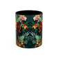 Vizsla Floral Accent Coffee Mug — Dog Portrait Botanical 11/15oz