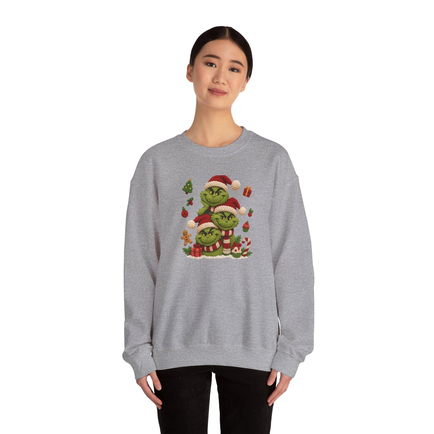 Grinch Family Christmas Tee | Cute Holiday Santa Grinches, Presents, Cookies