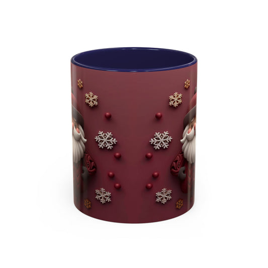 Cute Santa Face Holiday Mug | Christmas Accent Coffee Mug