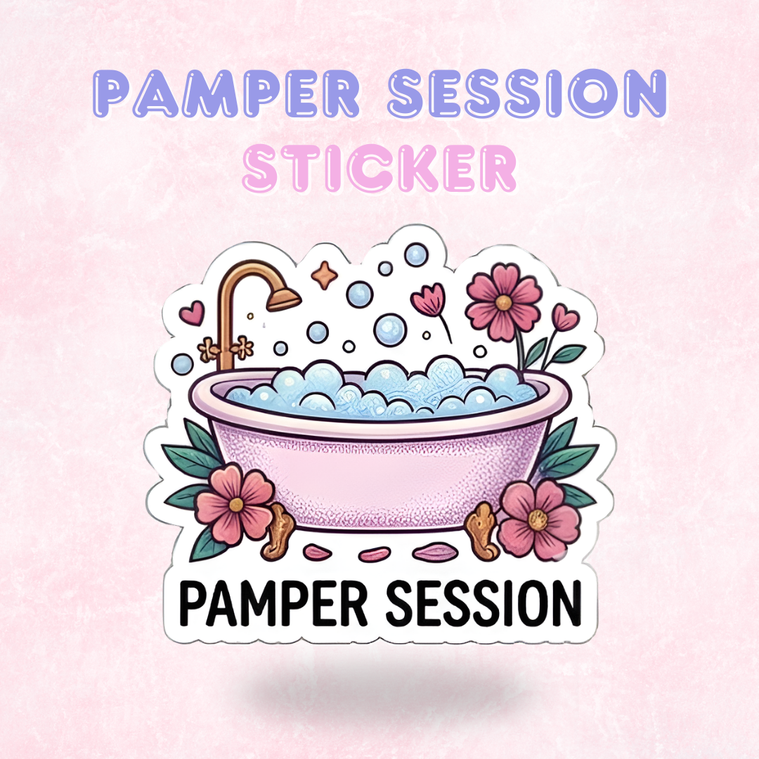 Pamper Session | Laminated Sticker/Decal