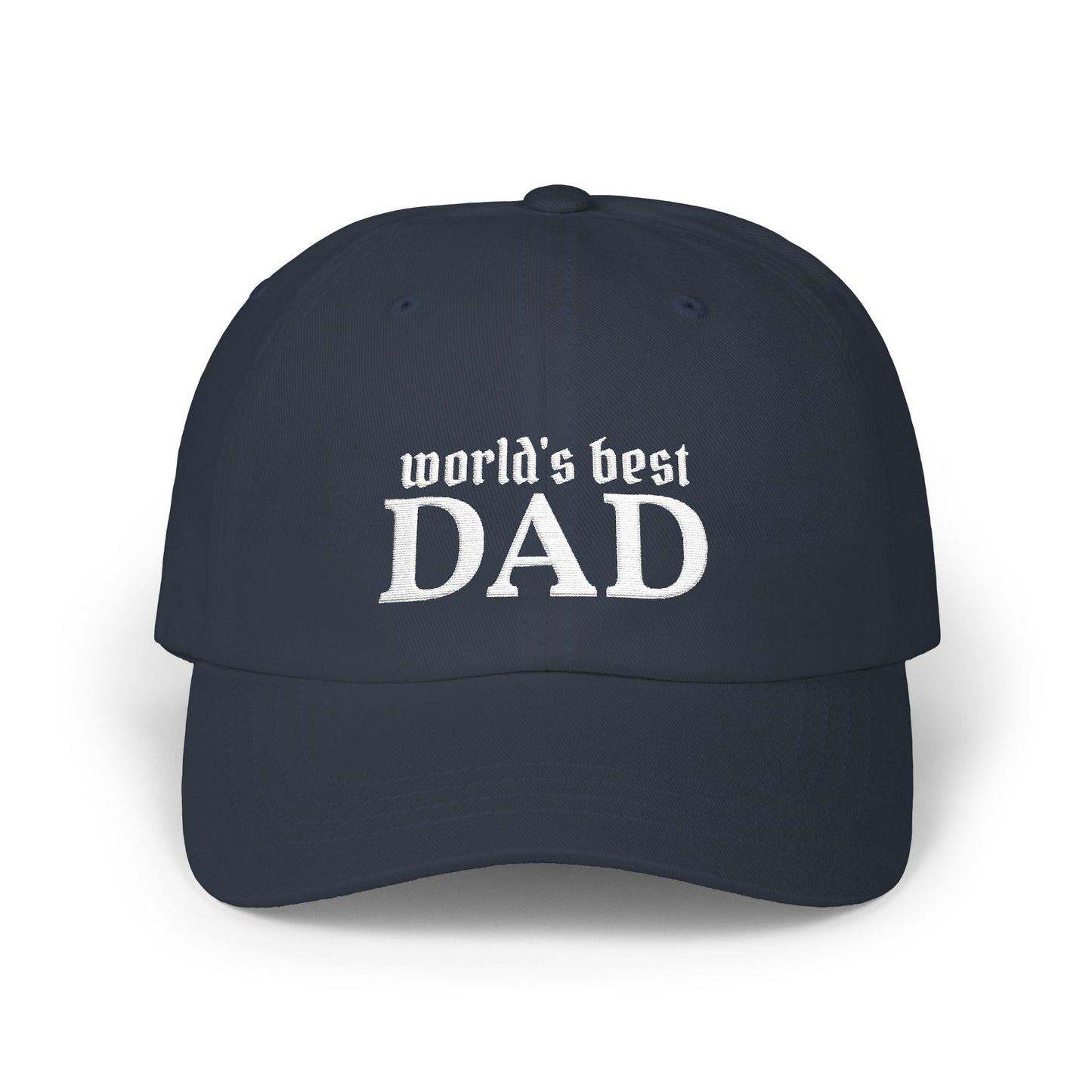 World's Best Dad Classic Dad Cap | Embroidered Baseball Hat