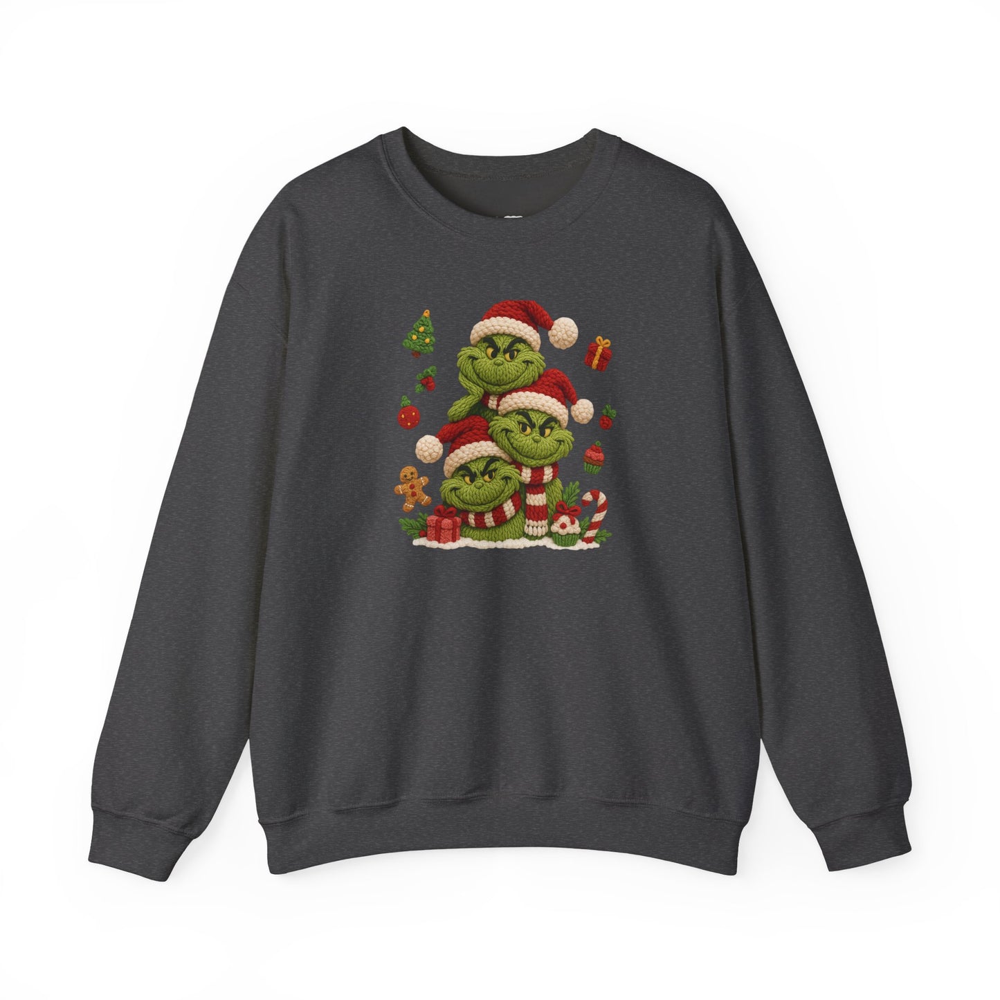 Grinch Family Christmas Tee | Cute Holiday Santa Grinches, Presents, Cookies