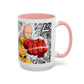 Anime Fist Coffee Mug  Dynamic Manga Collage Accent Mug (11/15 oz)