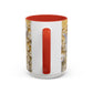 White Floral Relief with Butterflies Accent Mug | 11oz 15oz