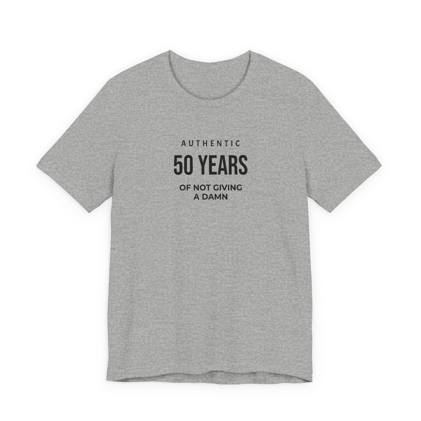 Customized Authentic 50 Years Of Not Giving A Damn T-Shirt | 50th Birthday Tee