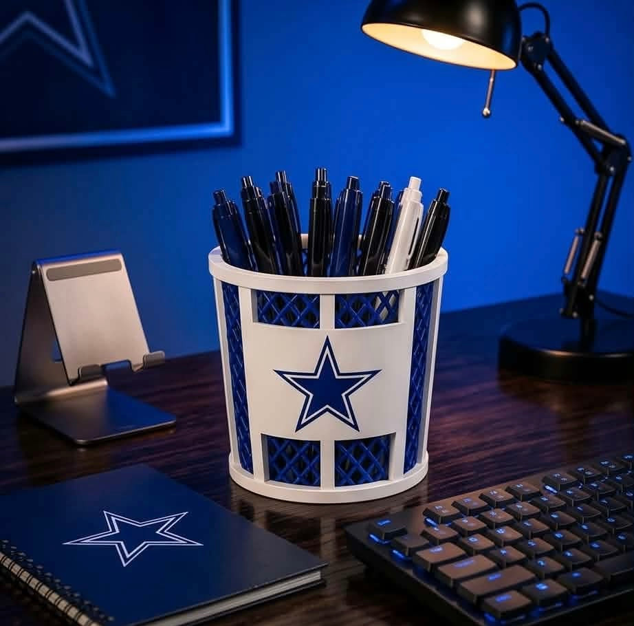 Dallas Cowboys 3D-Printed Pen & Pencil Holder