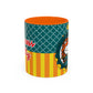Redheaded Princess Kitty Accent Coffee Mug | Cute Cat Princess Design