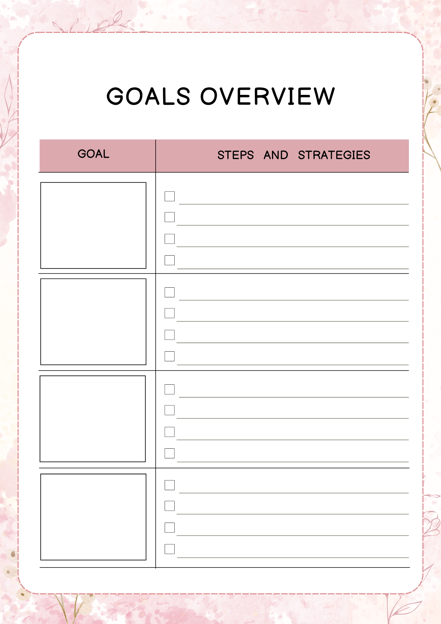 Personal Growth Planner | Digital Download