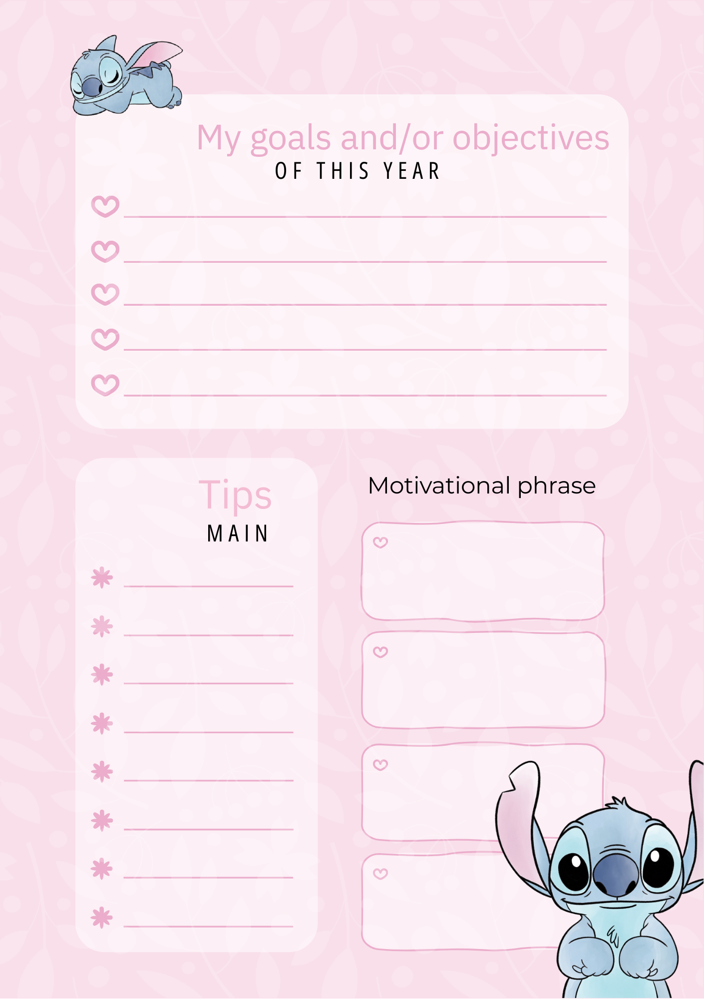 Stitch Inspired 2026 Planner | Digital Download