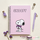 Lavender Snoopy Notebook | A5 (5.82 x 8.26 in)