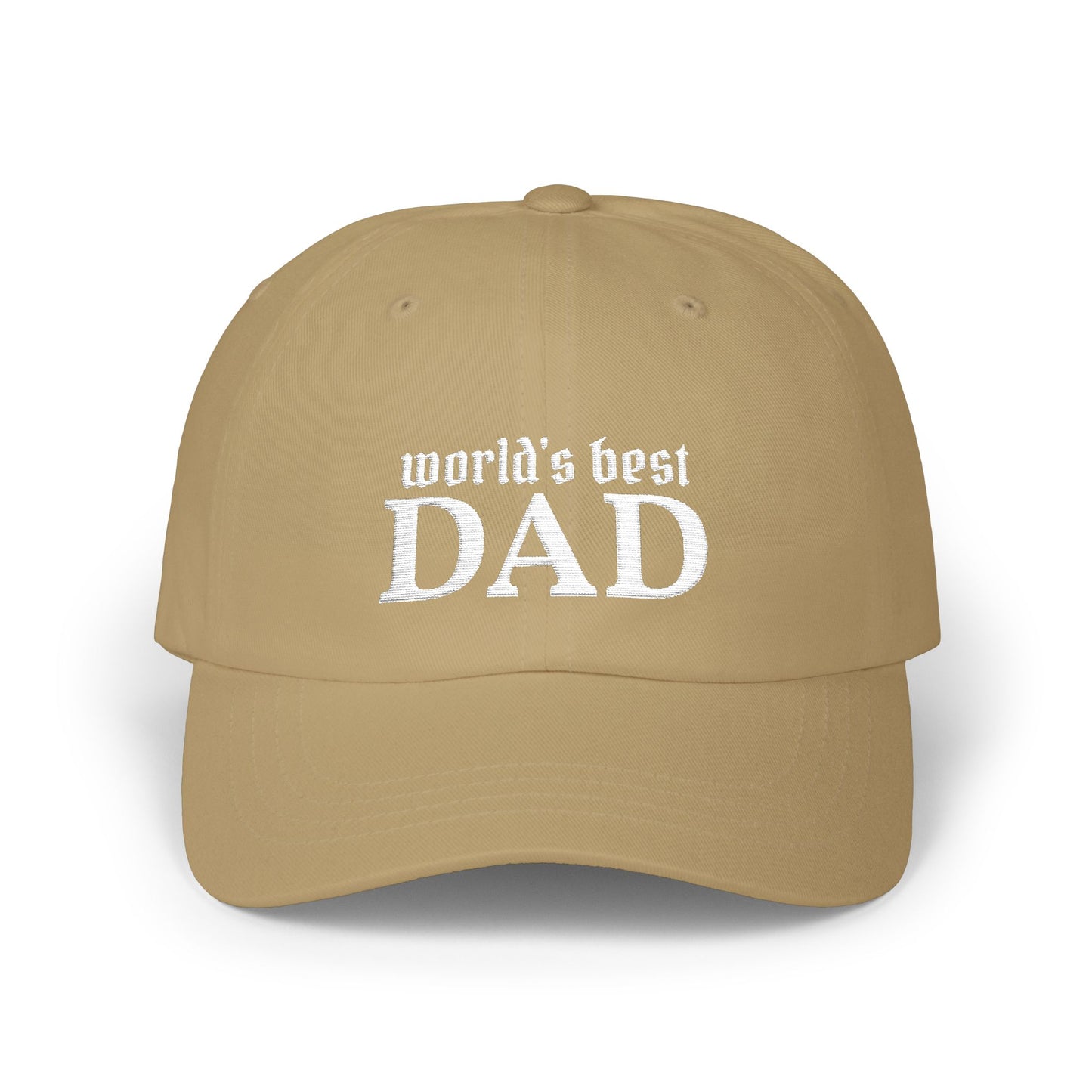 World's Best Dad Classic Dad Cap | Embroidered Baseball Hat