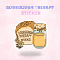 Sourdough Therapy Works | Laminated Holographic Sticker/Decal