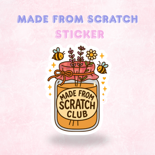 Made from Scratch Club | Laminated Holographic Sticker/Decal