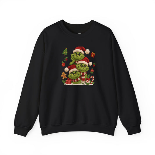 Grinch Family Christmas Tee | Cute Holiday Santa Grinches, Presents, Cookies