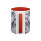 Elephant Relief Accent Coffee Mug — Grey Carved Jungle Design (11/15oz)