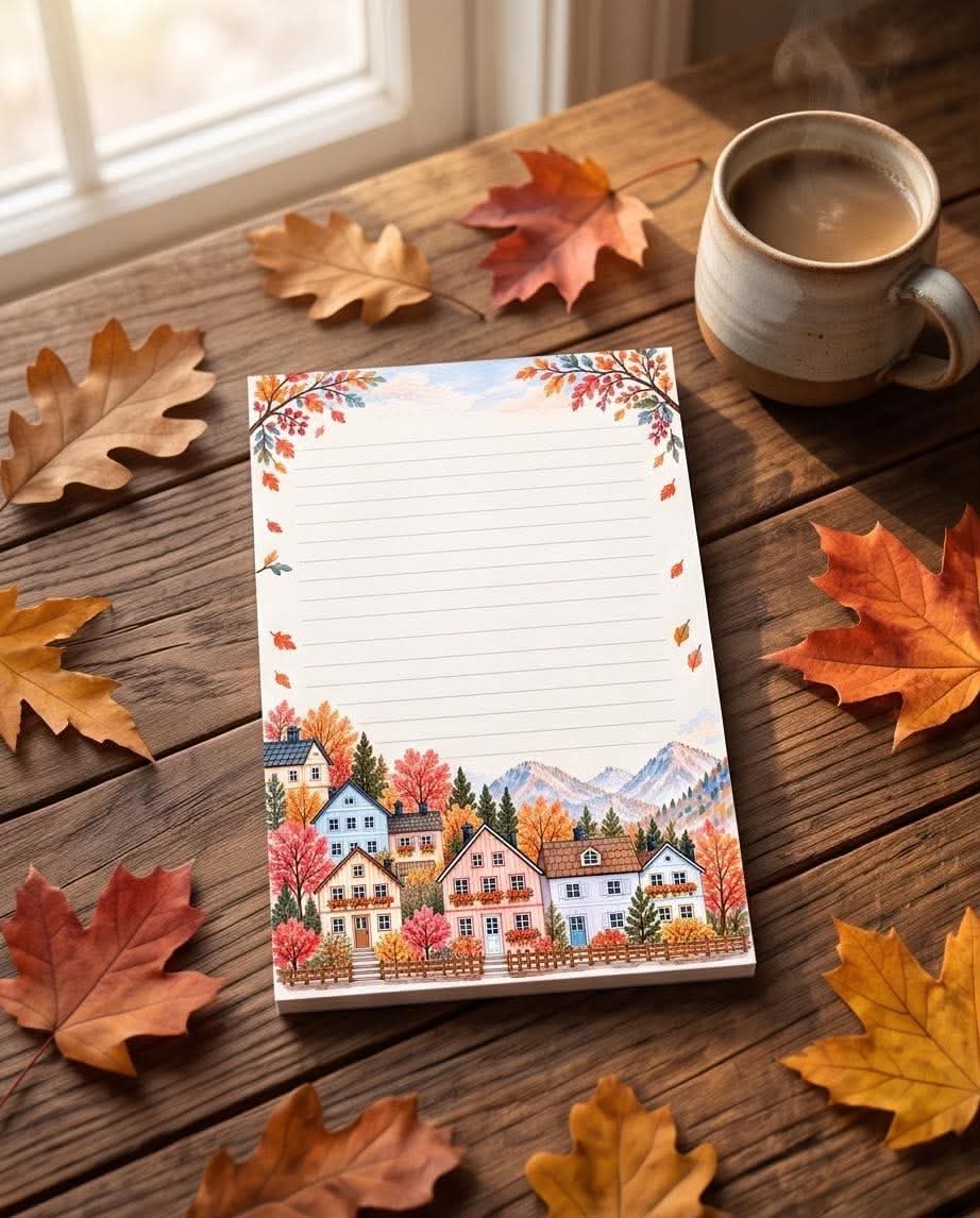 Autumn Village Notepad