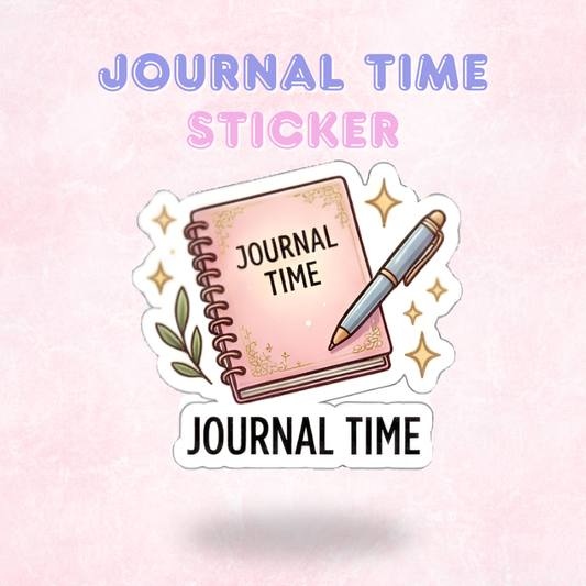 Journal Time | Laminated Sticker/Decal
