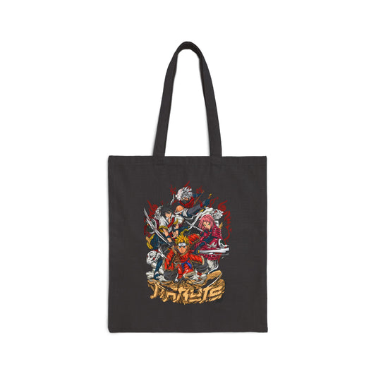 Team 7 with Naruto Art Tote Bag | Naruto Inspired Tote Bag