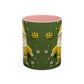 Yellow Santa Holiday Mug | Christmas Accent Coffee Mug (11,15oz)