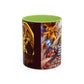 Yu-Gi-Oh! Art Accent Coffee Mug | Pharaonic and Shadi Design (11/15oz)