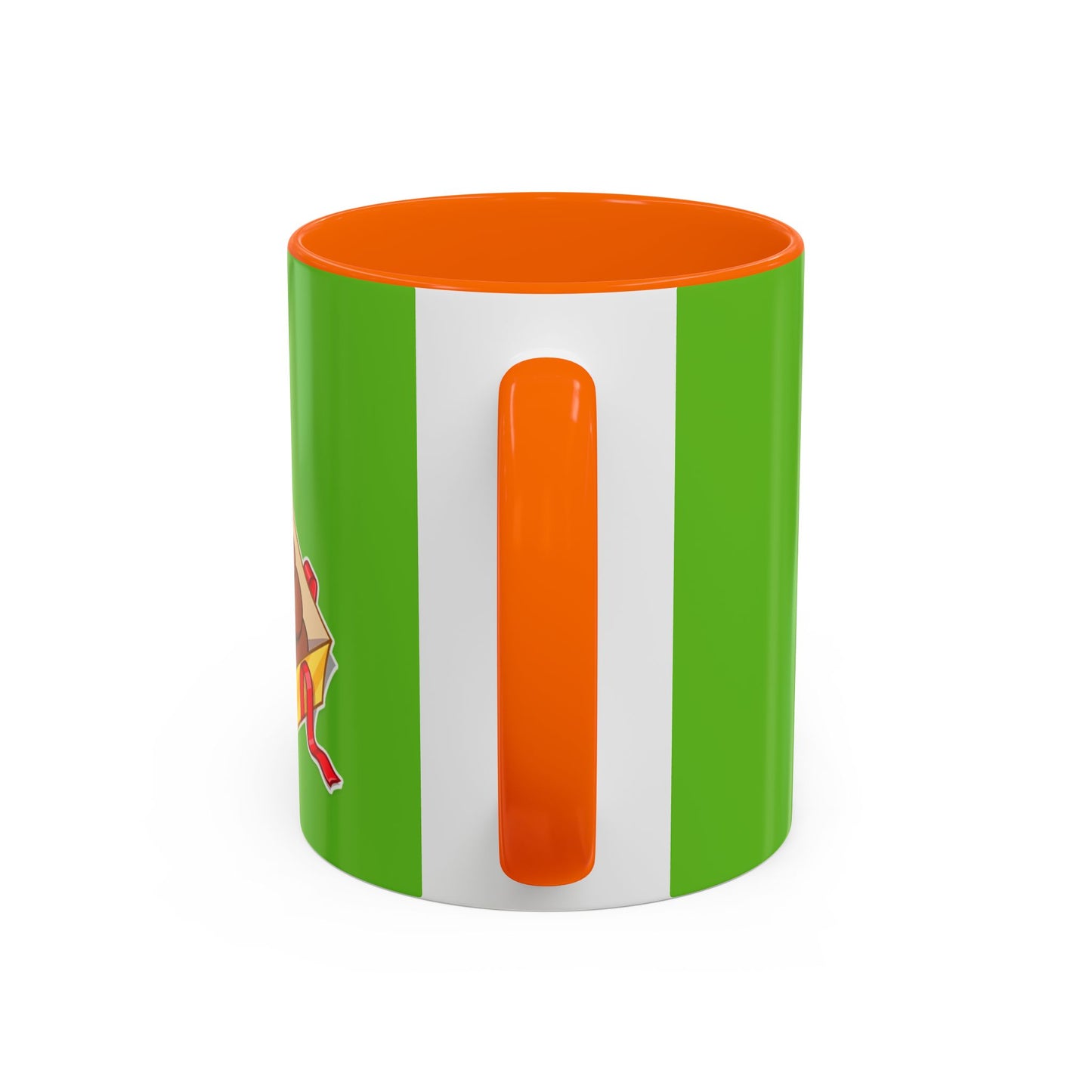 Grinch Character with Poop Present Mug | Accent Coffee Mug
