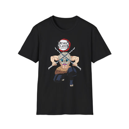 Demon Slayer Inosuke Graphic T-Shirt  Anime Sword Warrior Tee