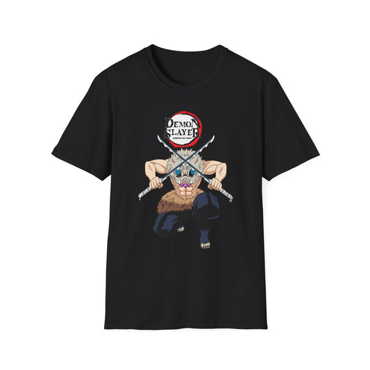 Demon Slayer Inosuke Graphic T-Shirt  Anime Sword Warrior Tee