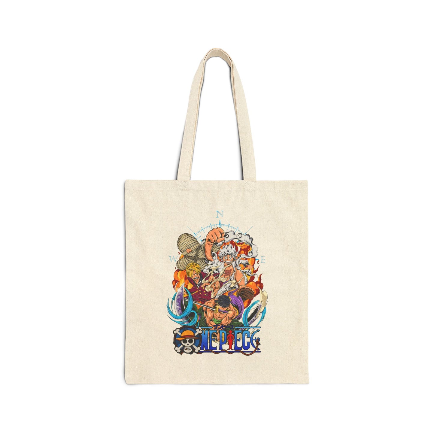 Straw Hat Crew Cotton Canvas | One Piece Anime Tote Bag