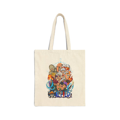 Straw Hat Crew Cotton Canvas | One Piece Anime Tote Bag