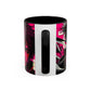 Neon Anime Samurai Mug | Accent Coffee Mug 11oz 15oz
