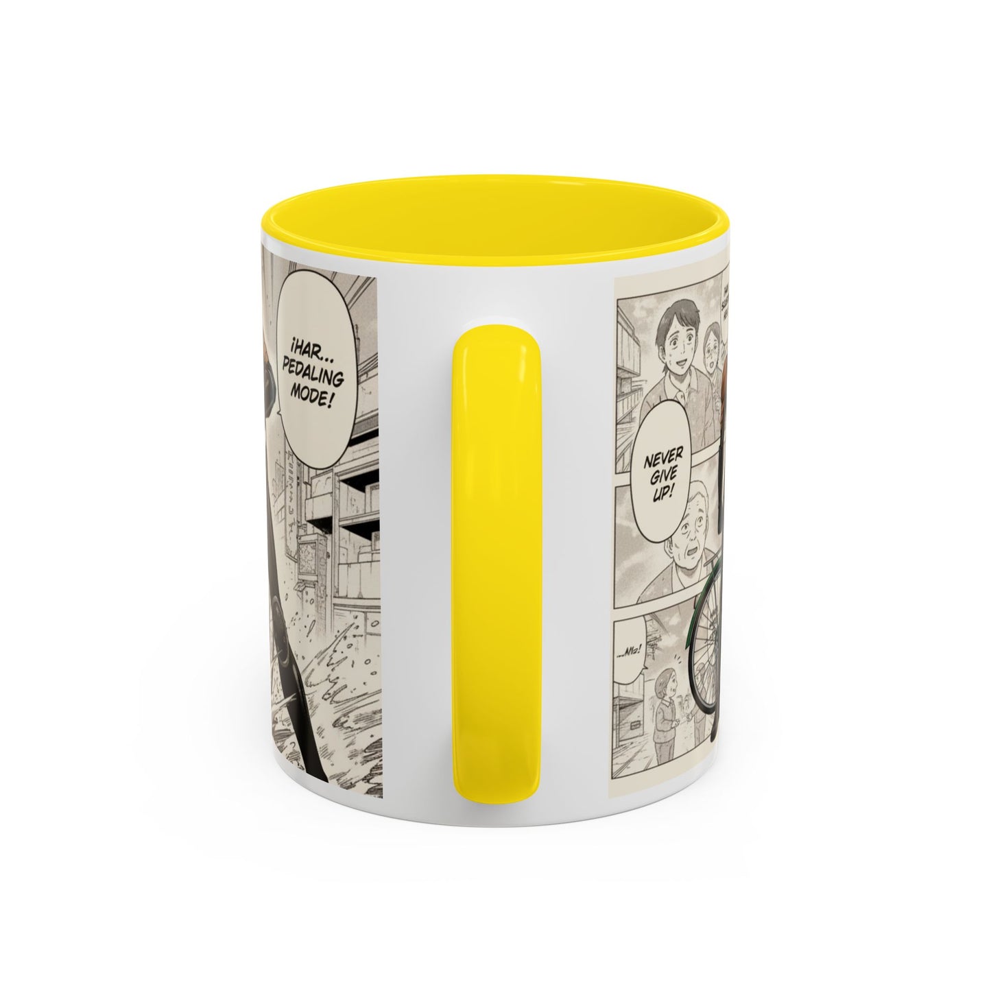 Mumen Rider Comic Panel Coffee Mug  Anime Hero Bike Design (11/15oz)