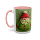 Green Knit Santa Mug | Accent Coffee Mug